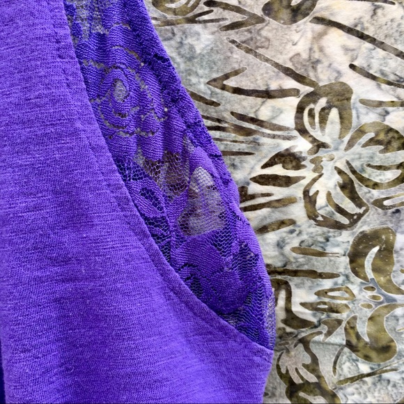 New Racerback Tank W/Lace - Picture 2 of 3